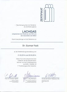 Zertifikat Dr. Fock
